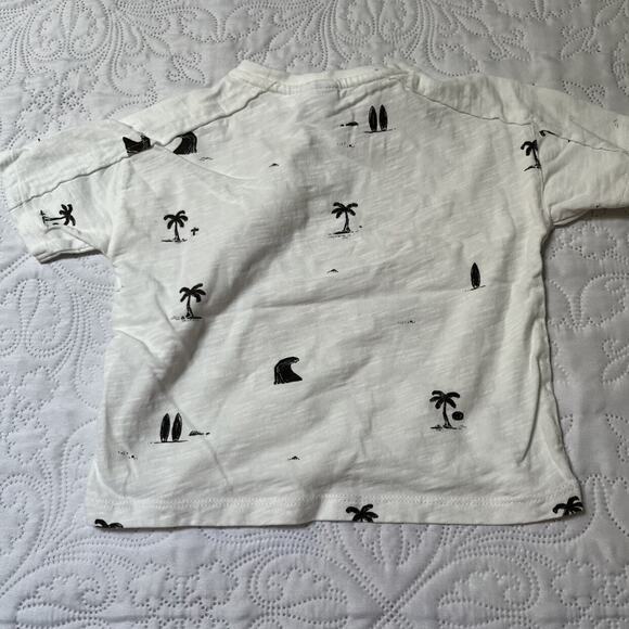 Zara Palm Tree Surf Graphic Tee Size 18-24m - Picture 3 of 5